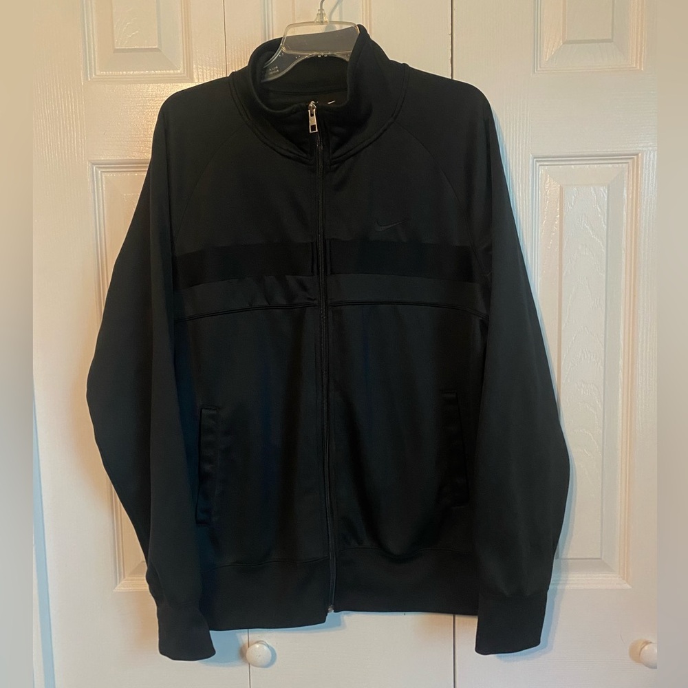 Nike Men's Full Zip Jacket Black Size Large